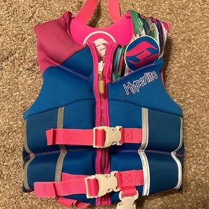 Hyperlite Life Vest Life Jacket Coast Guard Ski Vest 30-50lbs